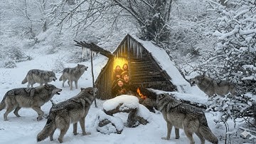 Trapped in a Deadly Blizzard | -50°C Snowstorm and wolves, I