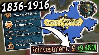 I Created A CORPORATE UTOPIA As PRUSSIA By UNITING EUROPE in Victoria 3 National Awakening