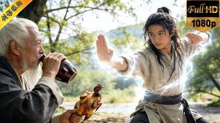 Old beggar robs silly boy’s roast chicken, he teaches the boy 18 Subduing Dragon Palms as payment.