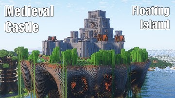 🏰 Minecraft Medieval Castle on Floating Island Timelapse | Epic Build