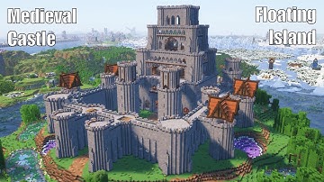 🏰 Minecraft Medieval Castle on Floating Island Timelapse | Epic Build