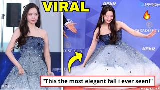 Yoona Unexpected Fall At The Red Carpet Turns Into A Viral Moment
