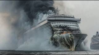 1 MINUTE AGO! Russian Cruise Ship Carrying North Korean Generals SUNK by Ukrainian Sea Ambush!