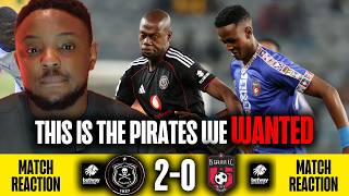 This is the Pirates The League NEEDS❗Orlando Pirates 2-0 TS Galaxy | Match Reaction