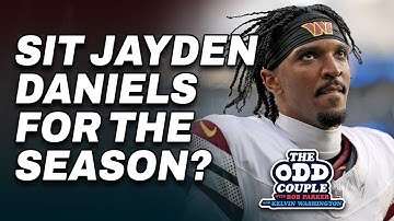 Should Commanders Risk Jayden Daniels or Shut him DOWN | THE ODD COUPLE