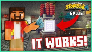 StoneBlock 4 Ep.4 - The SMALLEST AE2 System Ever!