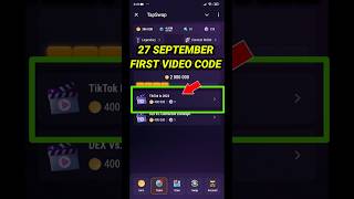 TapSwap Code Today | Tik Tok In 2024 | TapSwap 27 September Video Code | Daily Video Code TapSwap