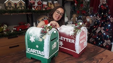 Transforme Papelão em Decoração - Especial de Natal - Diy Caixa de Correio Natalina