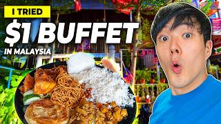 I Tried $1.60 Buffet in Malaysia! And It's AMAZING