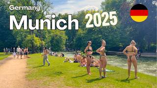 MUNICH 2025 English Garden BEACH like 🏖️ Walking Tour | GERMANY | 4K HDR