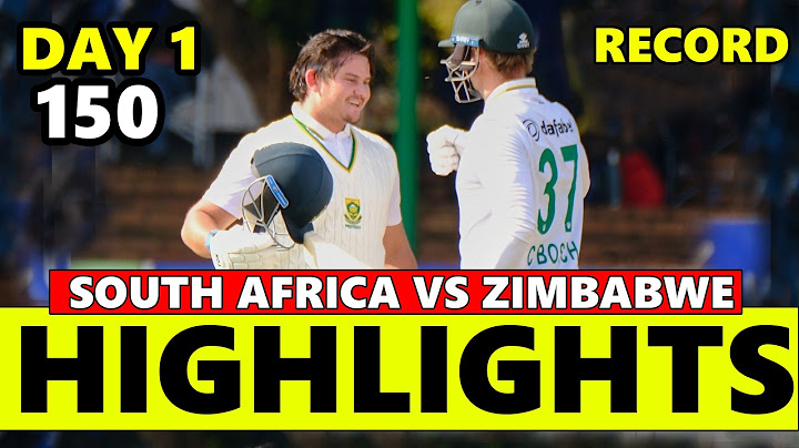South Africa vs Zimbabwe 1st Test Match Day 1 Full Highlights 2025 | SA vs Zim