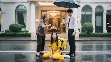 惡婆婆錯認假千金，當眾趕走送外賣兒媳！三天後她攜首富親爹歸來，婆家跪地求饒 #大女主 #爽劇 #逆襲 #親情 #復仇