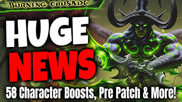 Release Date and Character Boosts Confirmed in WoW TBC Anniversary