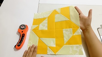 Patchwork Tutorial ،Simple Patchwork, Easy Sewing EASIEST Quilt Block Trick Will Blow Your Mind