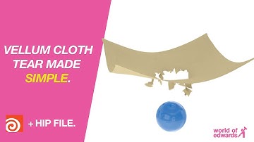 How to Make Cloth Tear in Houdini | Vellum Basics (Free HIP File)