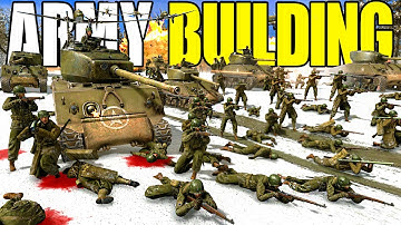 Army Building a Full-Scale WW2 US ARMY Invasion in BATTLE OF BULGE! - Gates of Hell