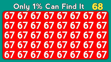 Find the Odd One Out - Number and Letter Master Edition | Observation Skills Check