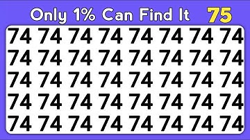 Find the Odd One Out - Number and Letter Master Edition | Observation Skills Check