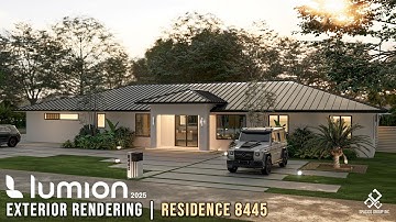 Mastering Exterior Rendering in Lumion 2025 | From 2D Drawings to Full 3D Animation | Residence 8445