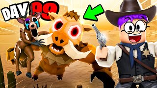 We Survived 99 Nights In The WILD WEST..!? (SECRET ENDING UNLOCKED!)
