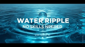 4D Water Ripple Animation with Meta AI | No Skill Needed, Just Magic!