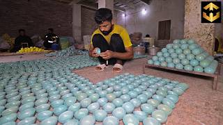 How Tennis Cricket Ball are made in Factory | Manufacturing Factory Mass Production