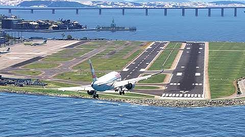 Terrifying Approach! SWISS A320 Nearly Touches the Ocean Before Landing at Santos Dumont Airport