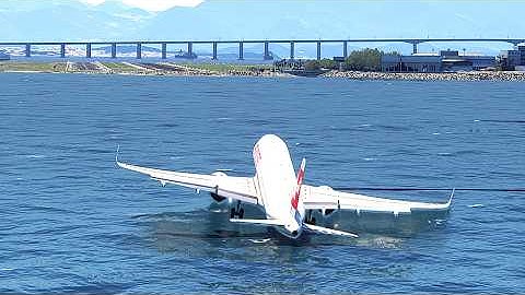 Terrifying Approach! SWISS A320 Nearly Touches the Ocean Before Landing at Santos Dumont Airport