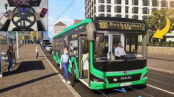 Realistic Bus Simulator 2025 - New City Transport Simulator: Bus | Steering Wheel Gameplay