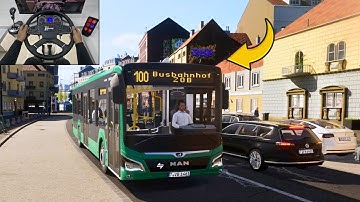 Realistic Bus Simulator 2025 - New City Transport Simulator: Bus | Steering Wheel Gameplay