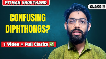 Pitman Shorthand Chapter 5 Diphthongs Explained | Exercises 17 to 20 | Full Tutorial in English