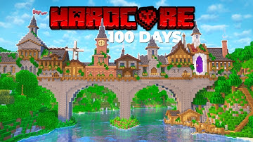 I Survived 100 DAYS On A BRIDGE In Minecraft Hardcore