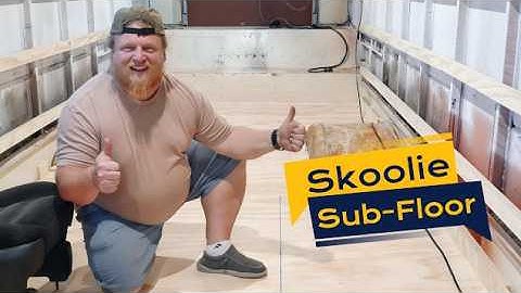 Skoolie Subfloor Installation: Aspho Treating, Insulating & Plywood | Skoolie Build: Episode 19