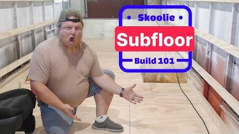 Skoolie Subfloor Installation: Aspho Treating, Insulating & Plywood | Skoolie Build: Episode 19