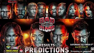 WWE Bad Blood 2024 - Results Predictions