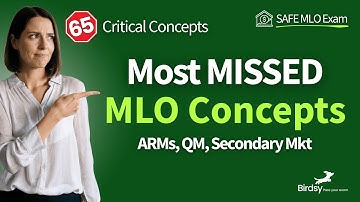 🏦 Most Missed MLO Exam Topics: Amortization, ARMs, QM/Non-QM & Secondary Market
