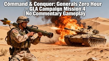 Command & Conquer: Generals Zero Hour – GLA Campaign Mission 4 | No Commentary Gameplay