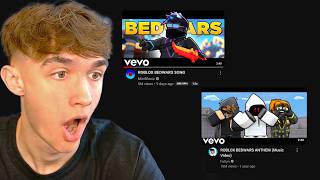 I Reacted To VIRAL Roblox Bedwars Songs..