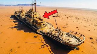 Drone Operator Finds Stranded Ship in Desert, Then They Take A Look Inside