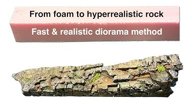 Turn Foam into Realistic Diorama Rocks | Fast & Easy Terrain Building Guide