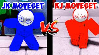 NEW KJ Moveset VS JK Moveset Comparison in The Strongest Battlegrounds!