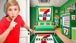 Vlad Builds a SECRET 7-11 in his Room!