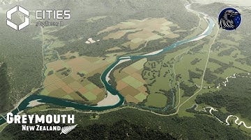 Greymouth, New Zealand | Cities Skylines 2 Custom Map