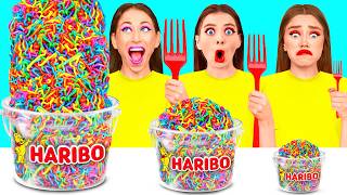 Big, Medium and Small Plate Challenge | Crazy Ideas To Cook by BaRaDa Challenge