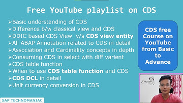 SAP CDS Introduction -Part 1 ABAP on HANA Course