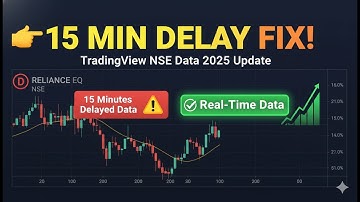 TradingView Indian Stock Data 15 Min Delay Fix 🔥 | How to Get Real Time NSE Data Again | 2025 Update