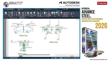 Advance Steel 2026 Tutorial | Lesson 18 | Overview Drawings.