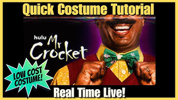 Mr Crocket Quick Fast Last Minute Costume Tutorial