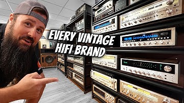 This CRAZY Vintage Audio Room had things I