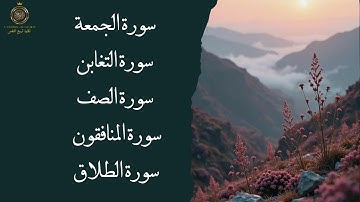 سورة الجمعة سورة التغابن سورة الصف سورة المنافقون سورة الطلاق 
